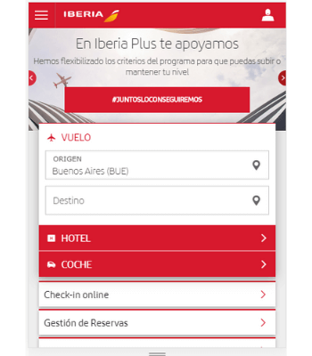 website de iberia